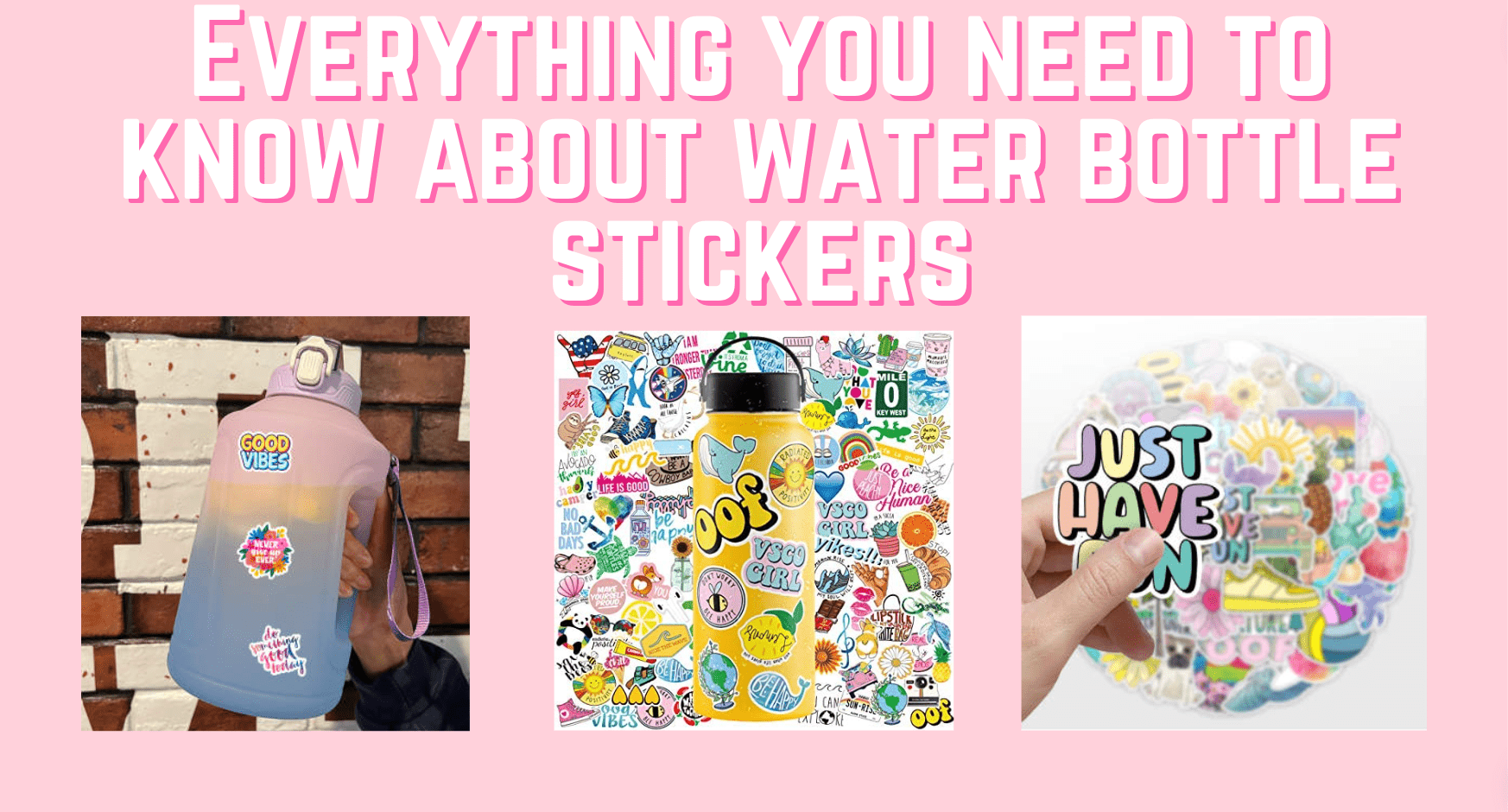Water Bottle Stickers - Everything You Need to Know - CharCharms