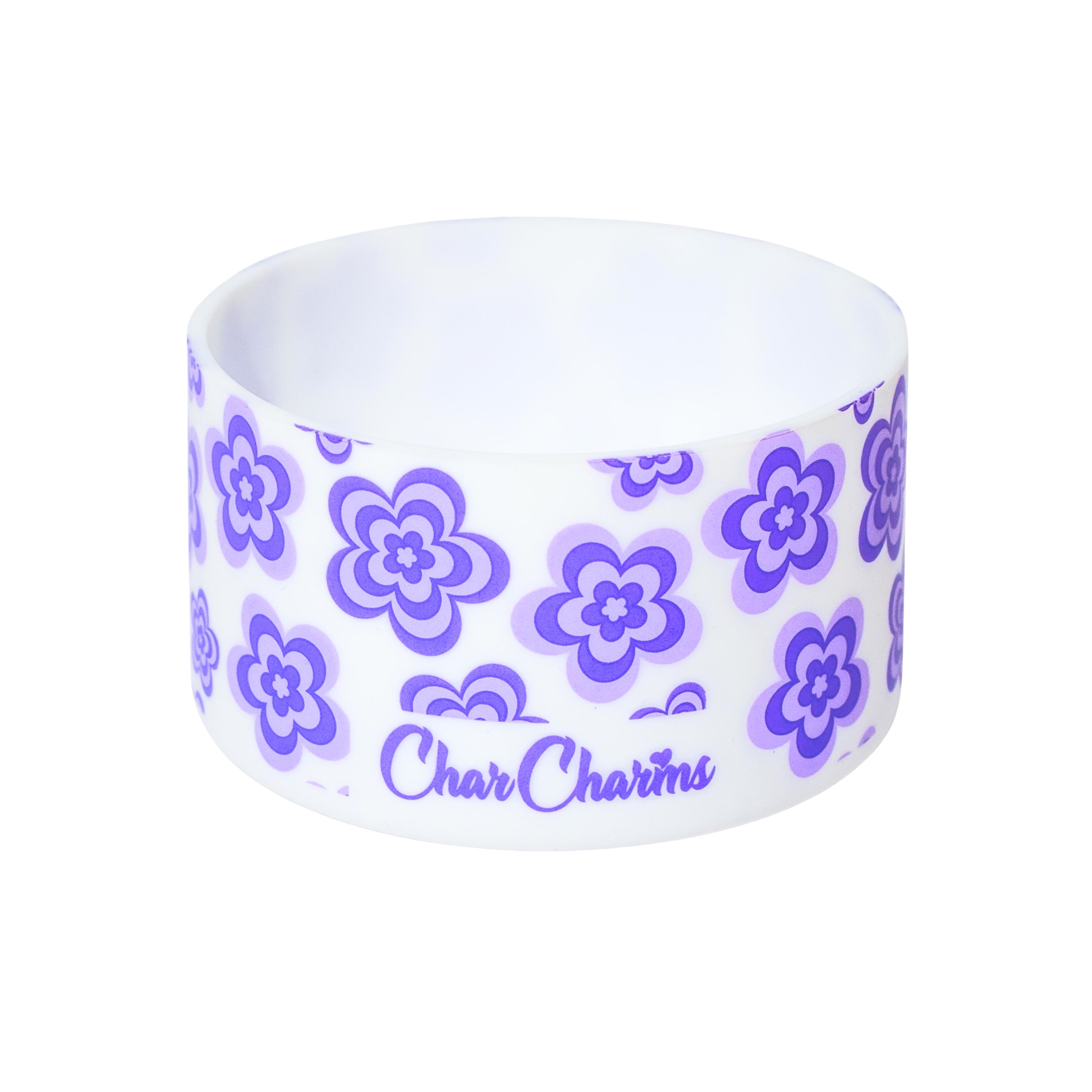 Purple Flower Bottle Boot