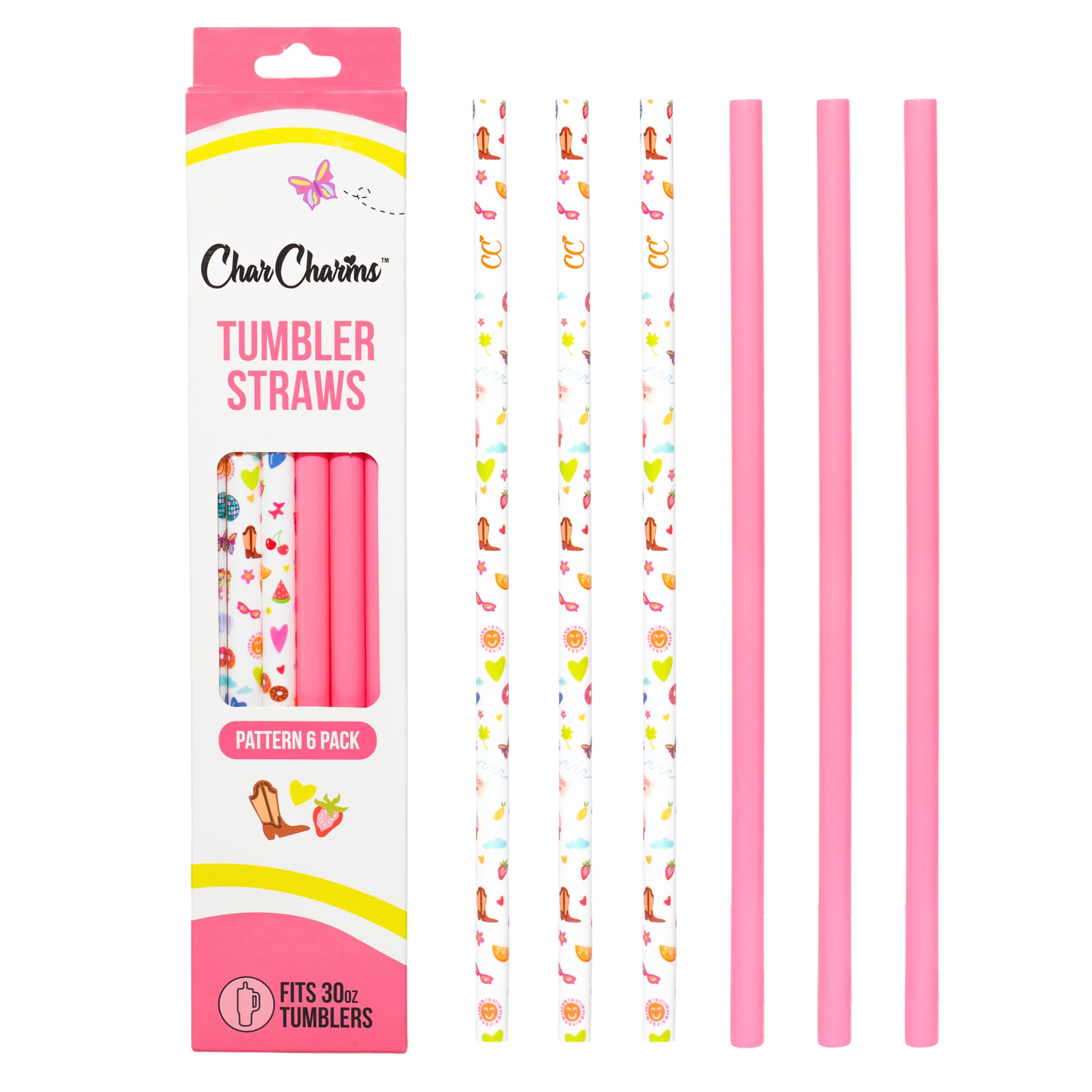 Spring Cowgirl Straws 30oz