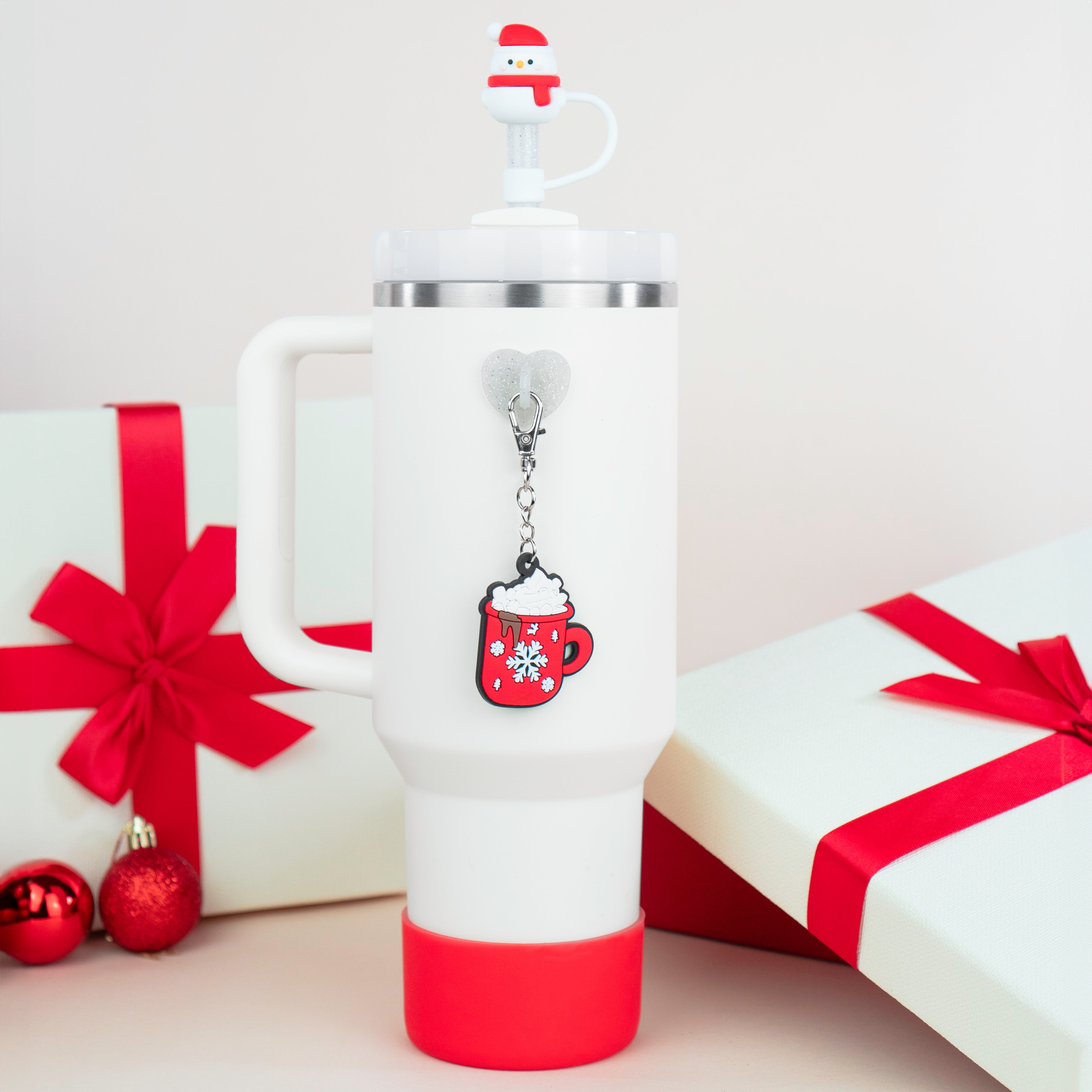 Christmas 4-Pack Straw Topper