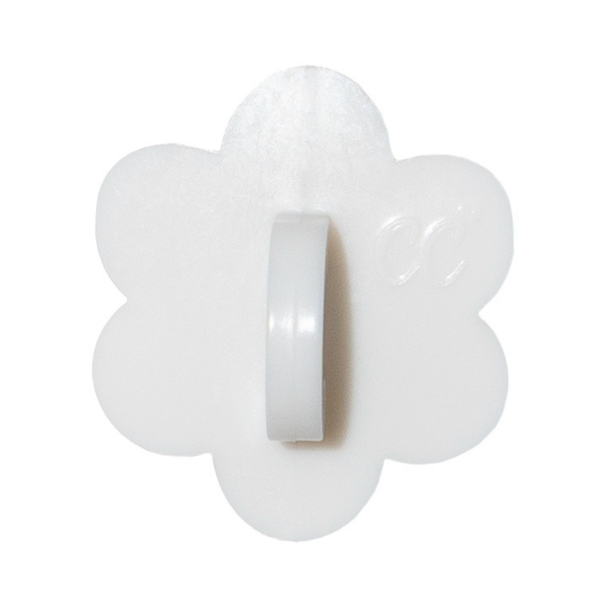 White Flower Stick-On Hook