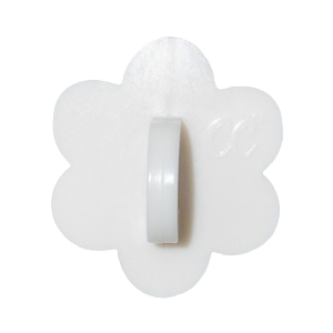 White Flower Stick-On Hook