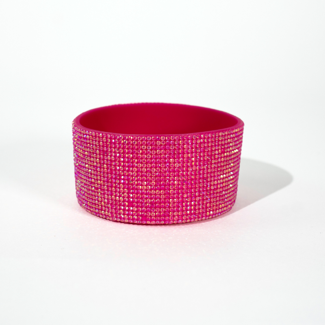 Crystal Rhinestone Tumbler Boot Pink