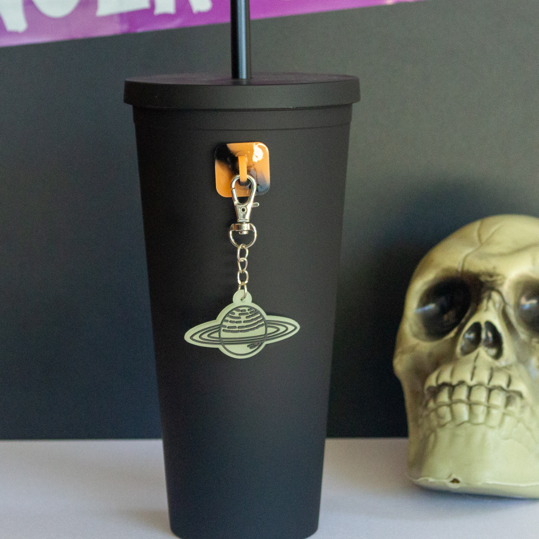 Glow In the Dark Planet water bottle Charm