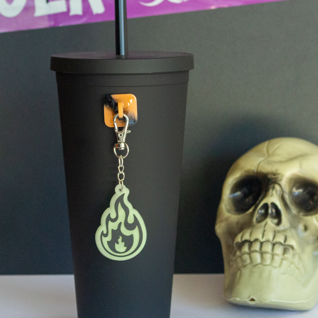 Glow in the Dark Fire Charm