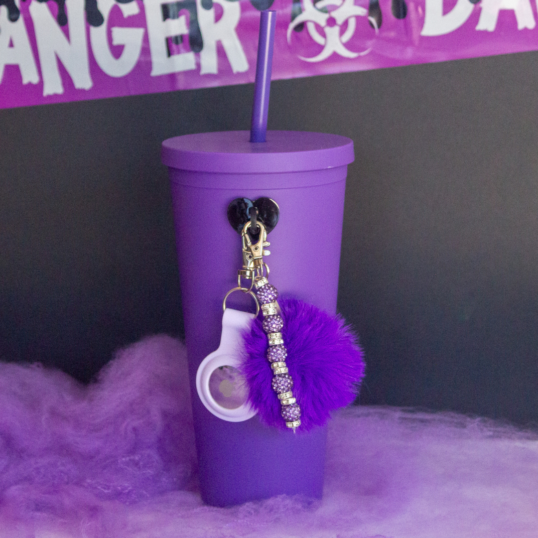 Purple Bling Bead Charm