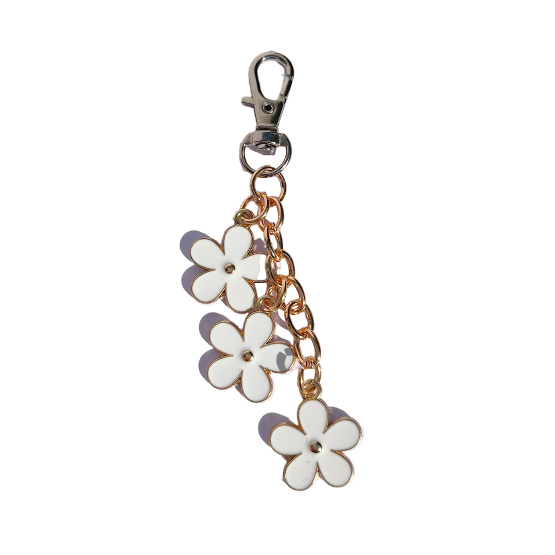 white flower charm