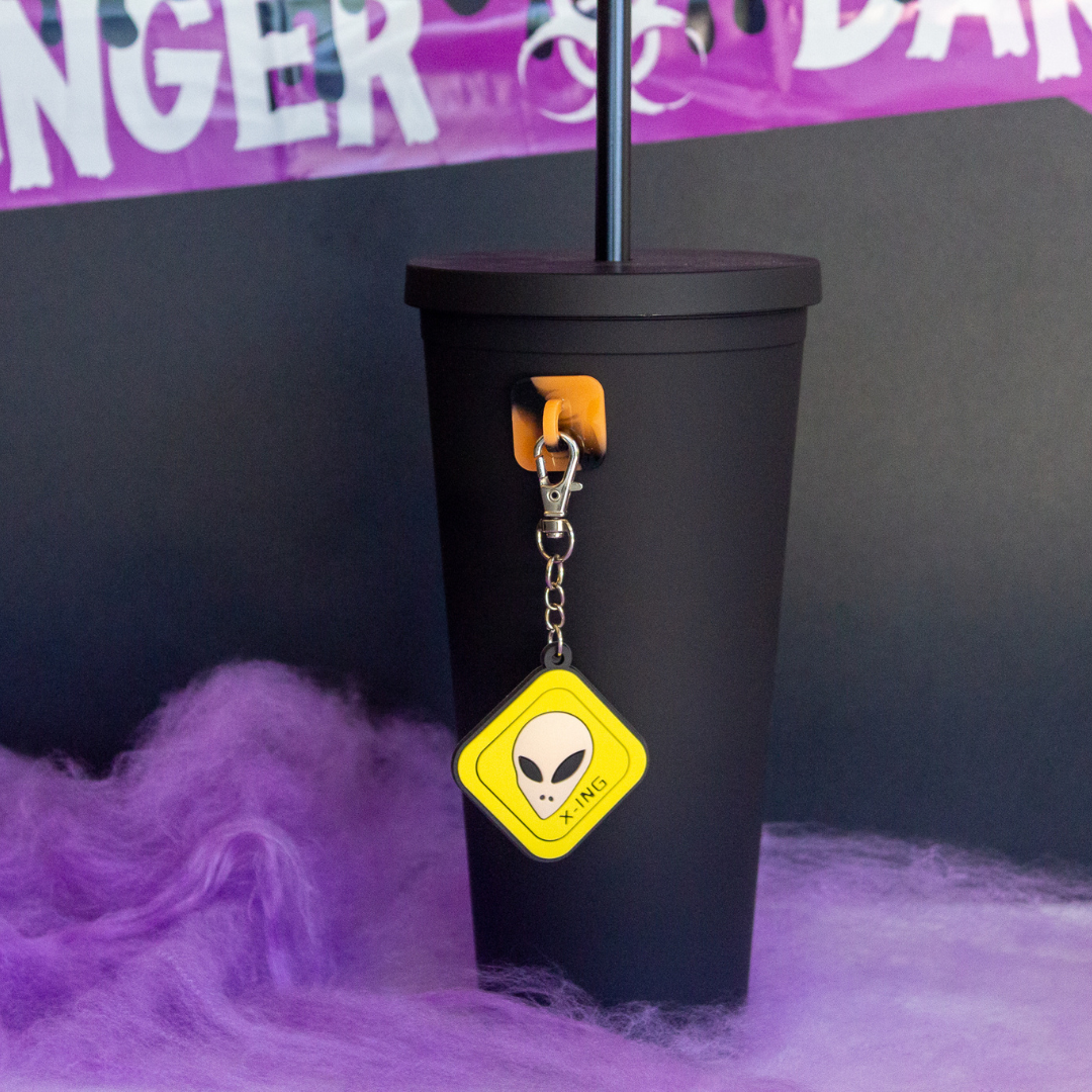 Alien X-ing water bottle Charm