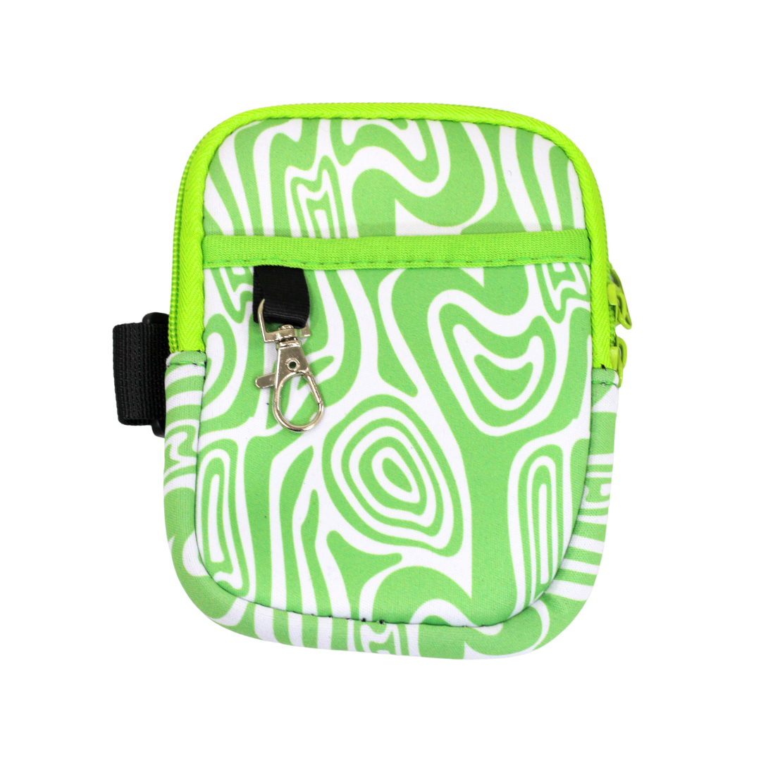 Green Wavy Bottle Pouch