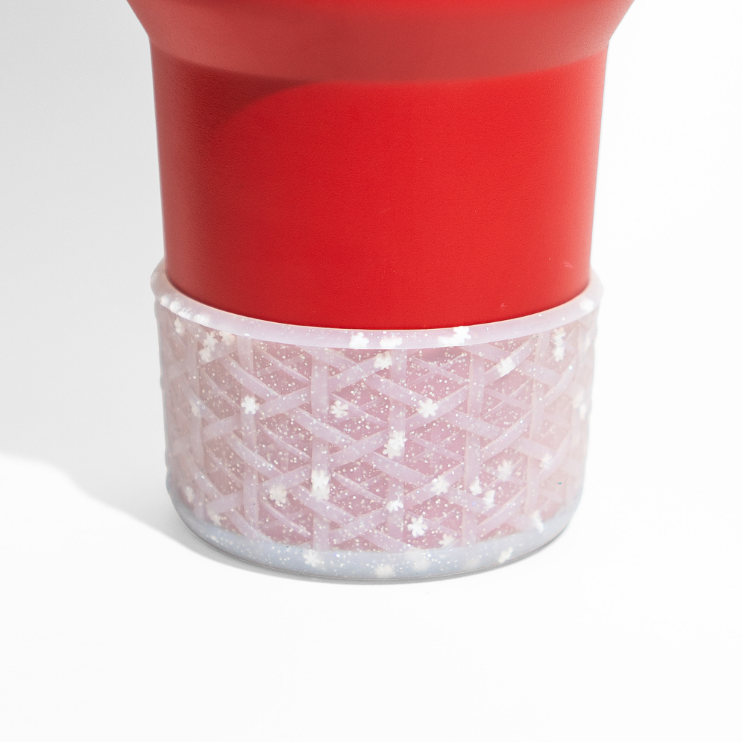 White Snowflake Bottle Boot