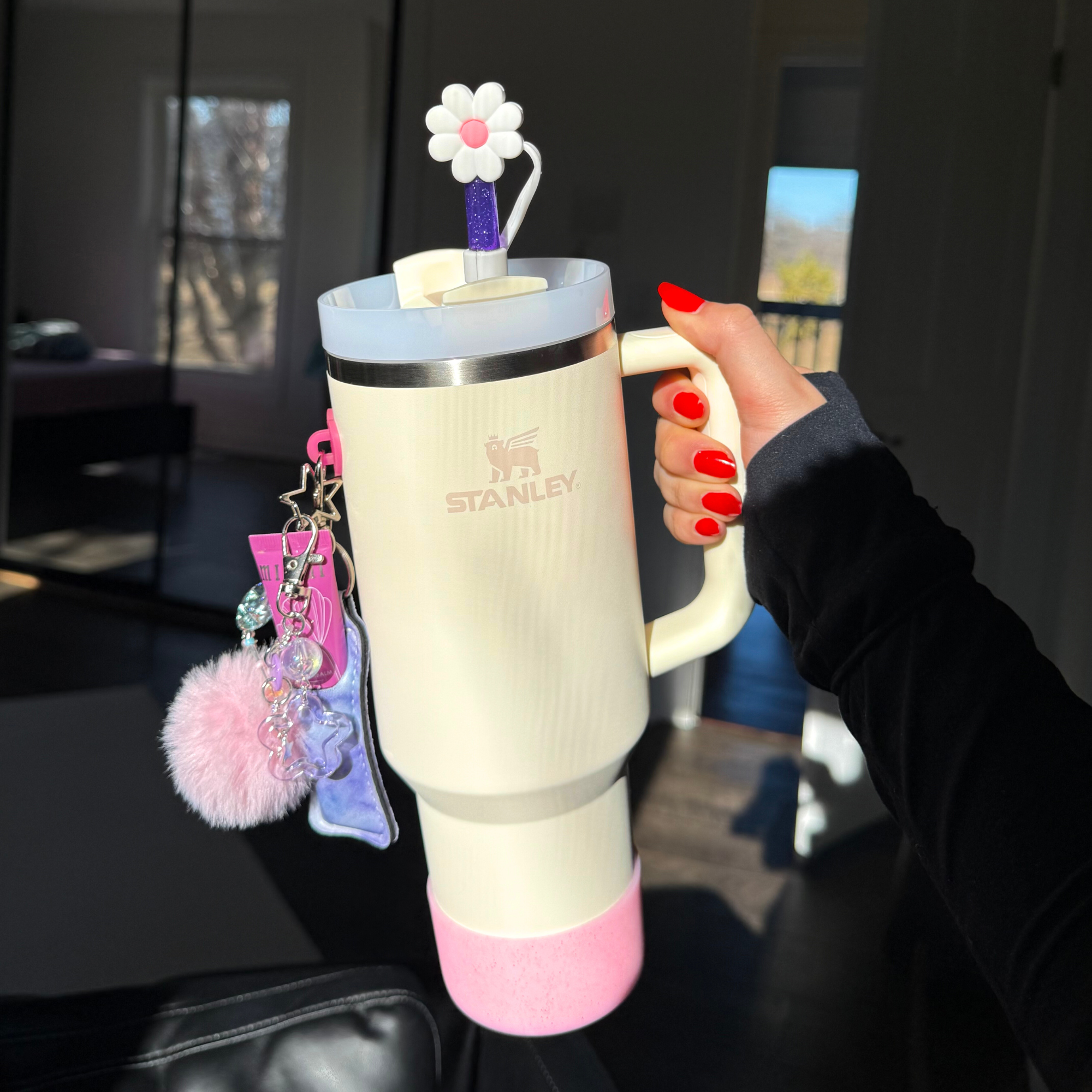 Pink Glitter Bottle Boot