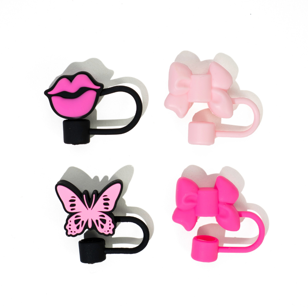 Sippin' Pretty 4-Pack Straw Toppers