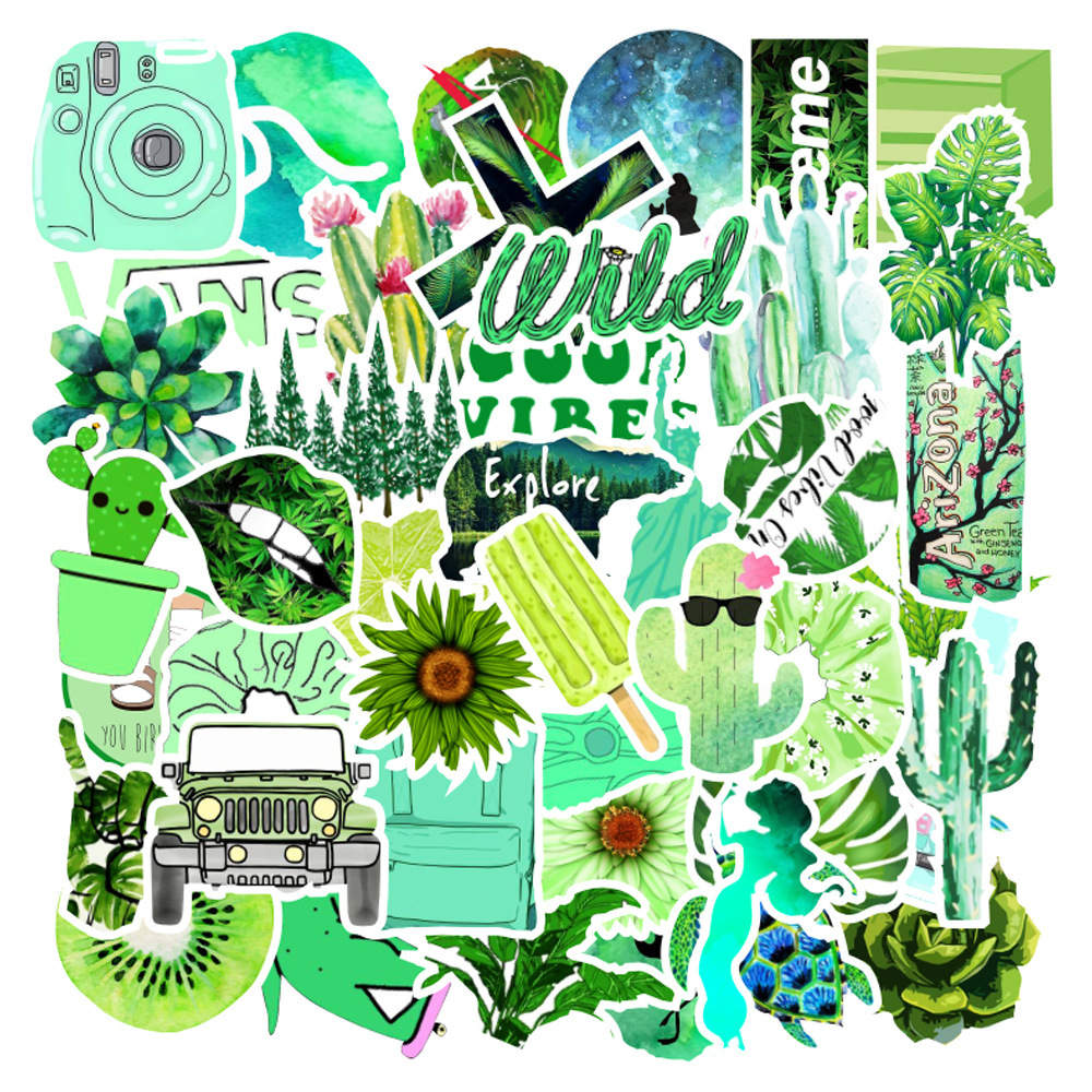 Green Water Bottle Stickers