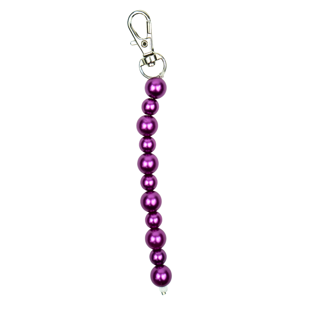 Purple Pearl Bead Charm