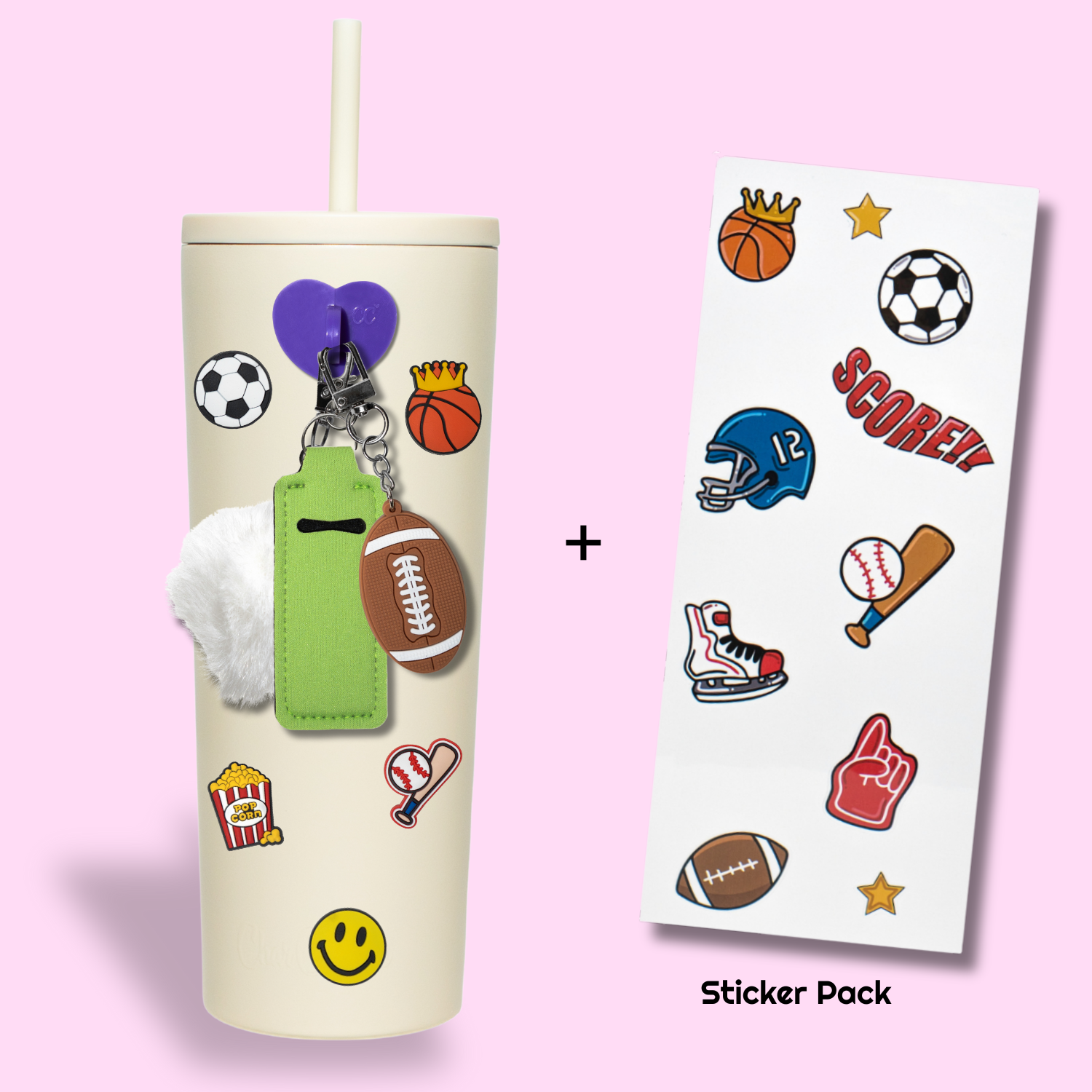 Sports Fan Bundle + 24oz Cream Tumbler