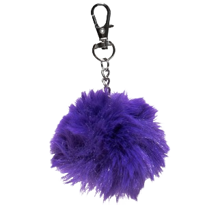 Purple Pom-Pom Charm