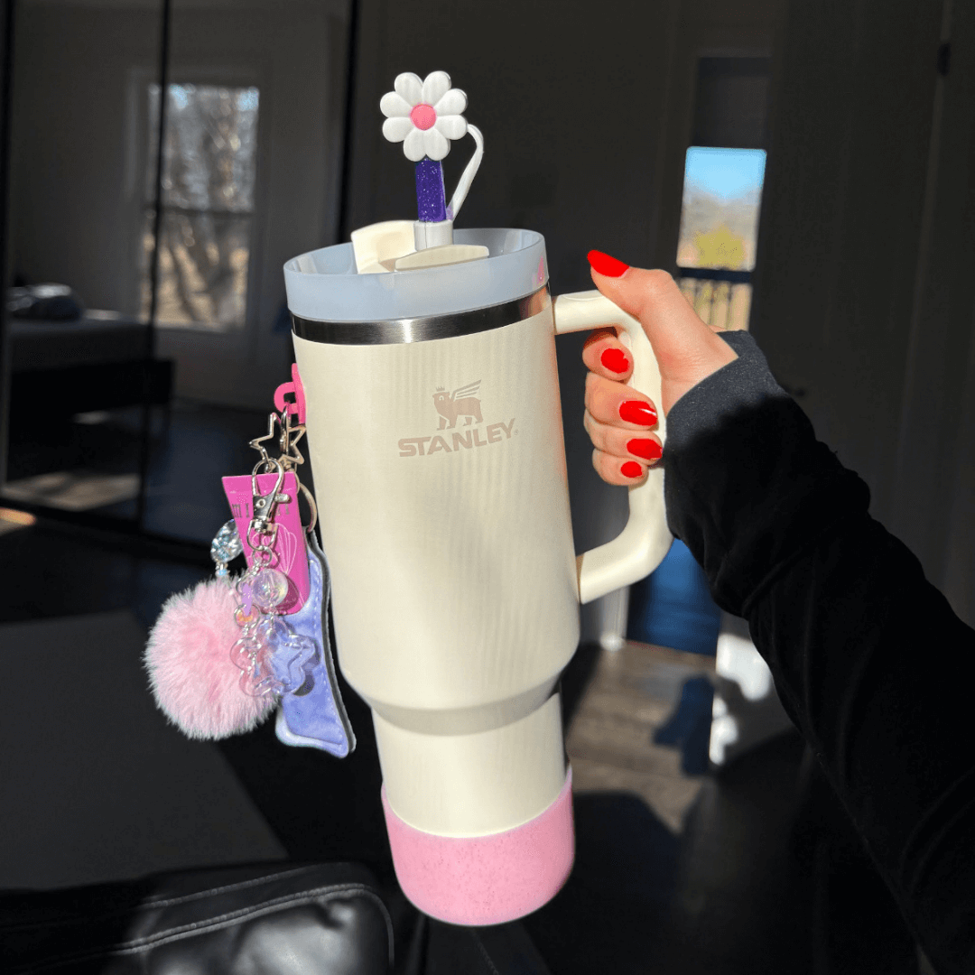 Blue Marble Lip Gloss Holder