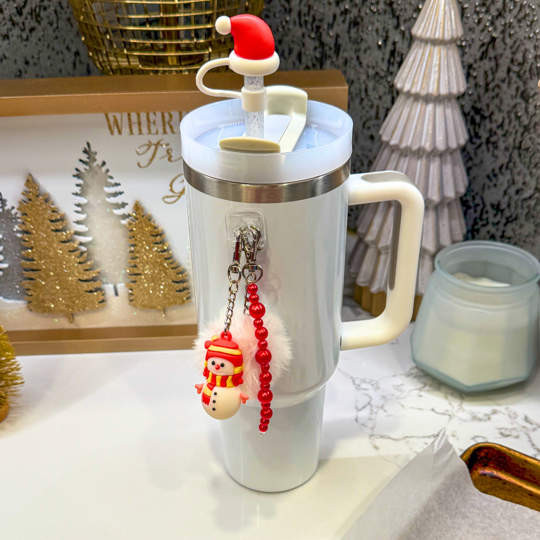 Red Pearl Bead Charm