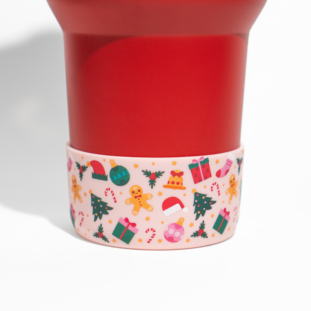 Pink Christmas Bottle Boot