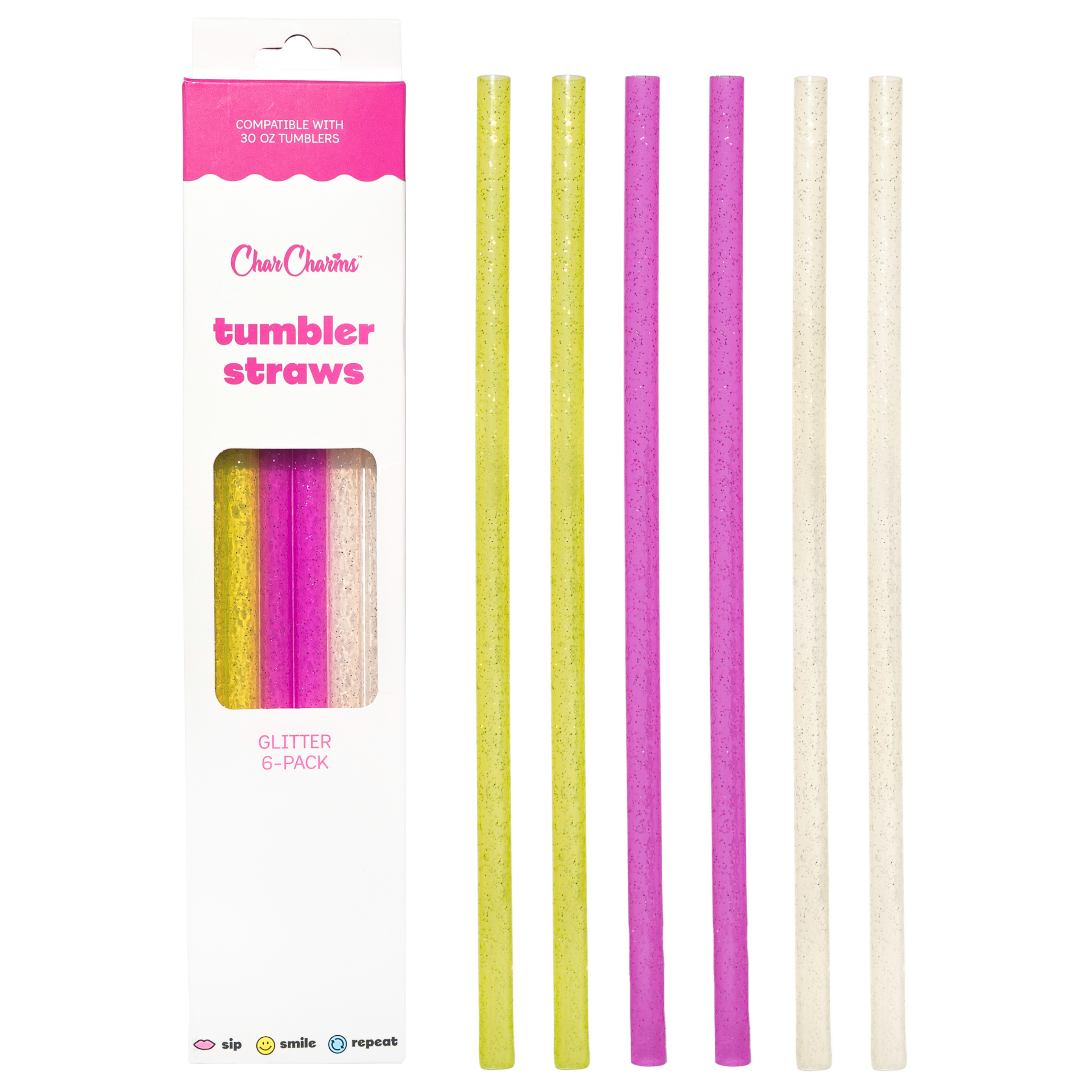 Wildflower Blossom Collection Accessory Trio | Charm , Pouch & Straw Set