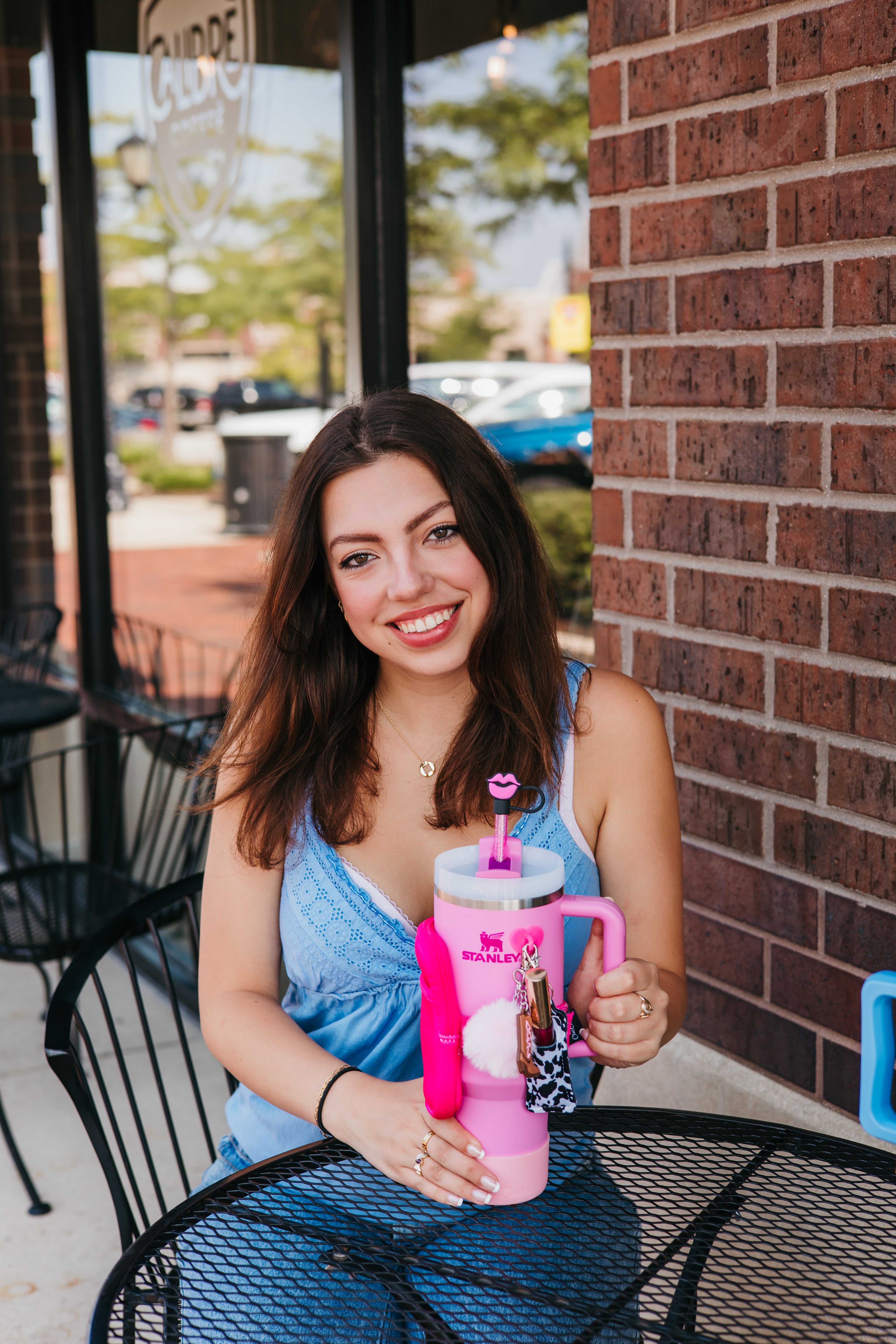 Hot Pink Bottle Pouch