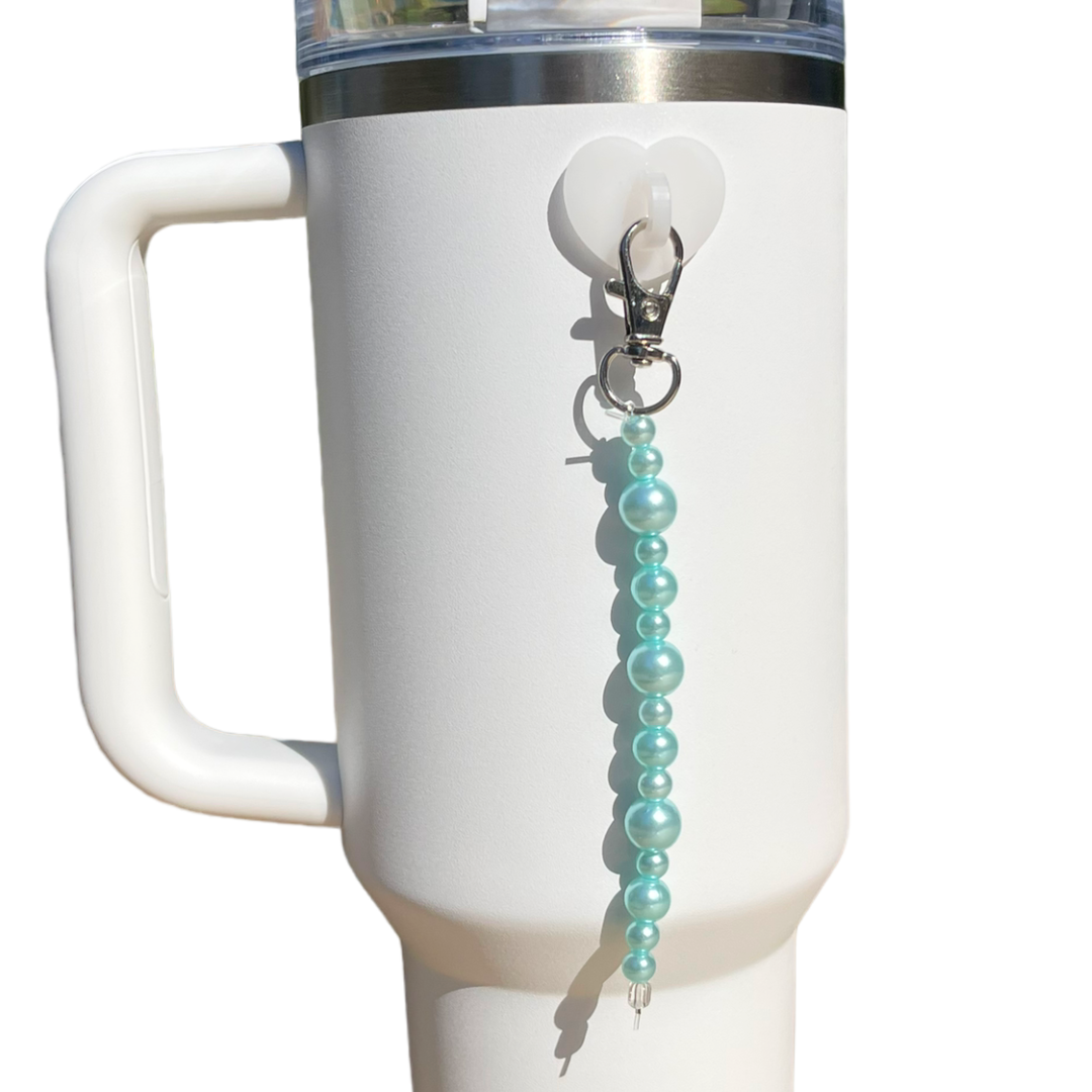 Light Blue Pearl Bead Charm