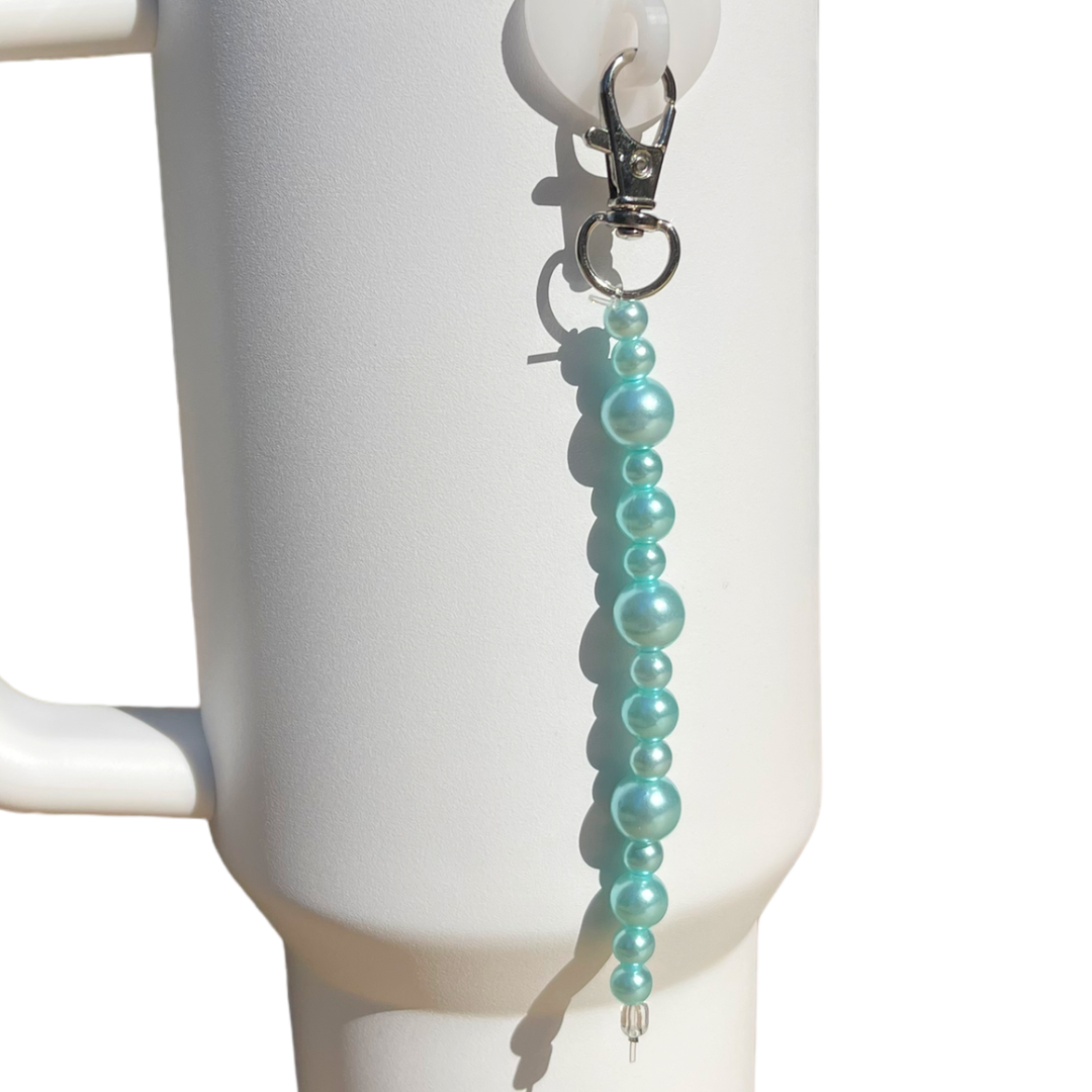 Light Blue Pearl Bead Charm