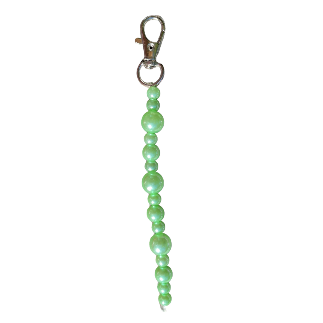 Green Pearl Bead Charm