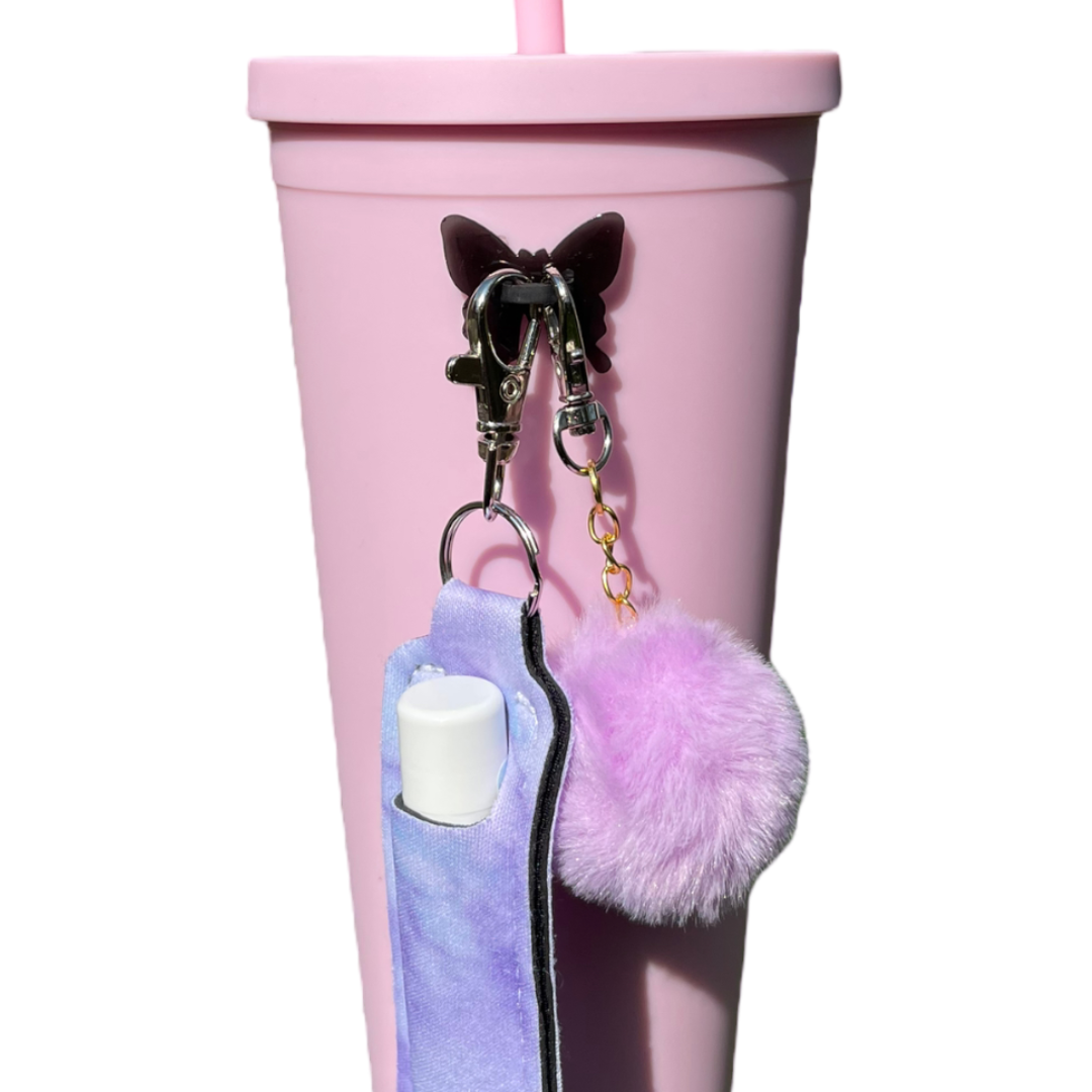 Black Butterfly Water Bottle Stick-On Hook
