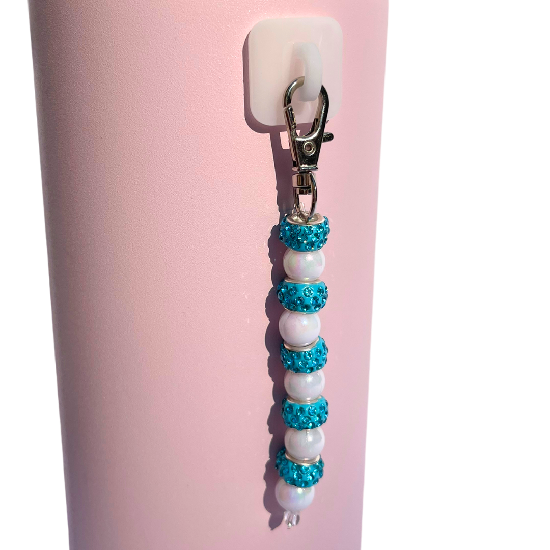 Blue Bling Bead Charm