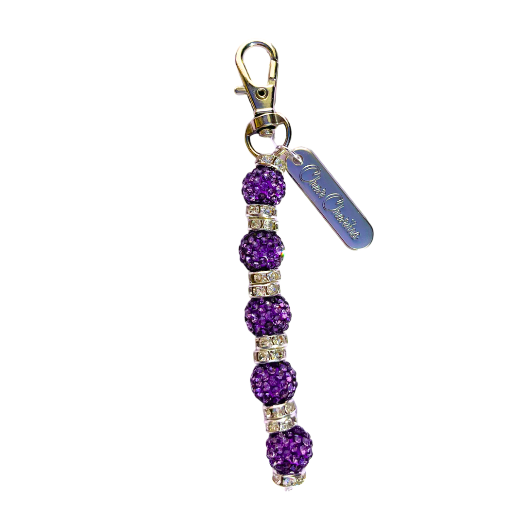 Purple Bling Bead Charm