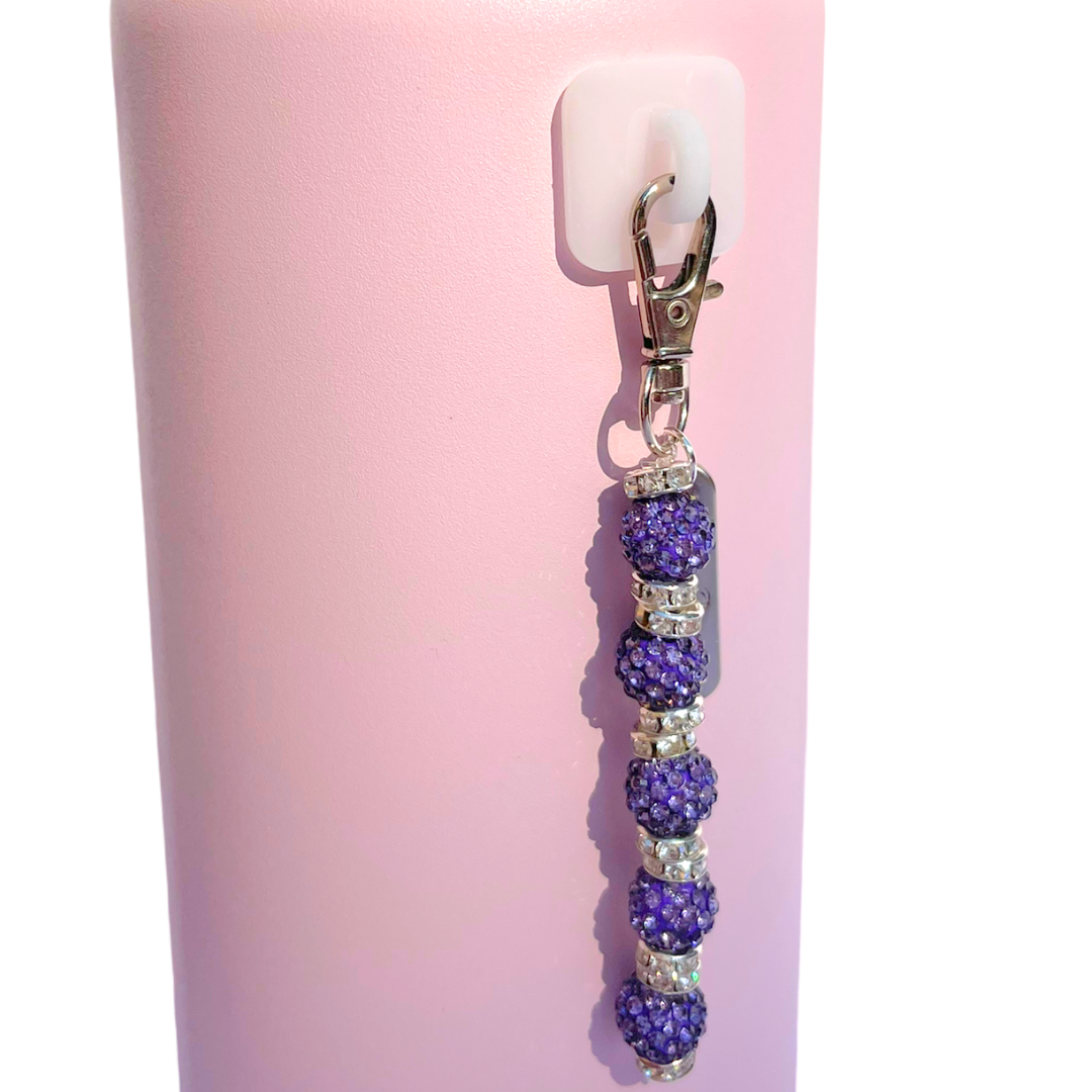 Purple Bling Bead Charm