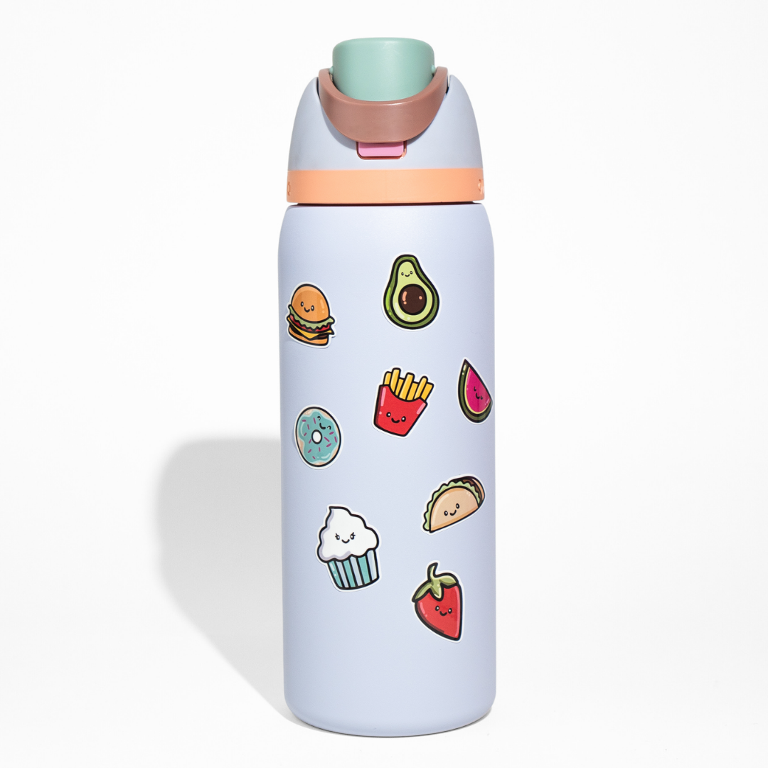 Smiley Food Stickers