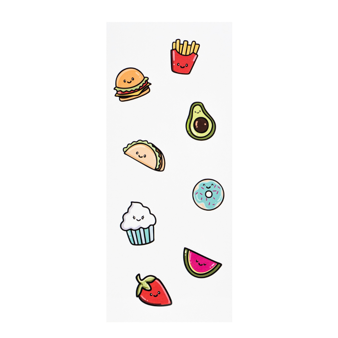 Smiley Food Stickers