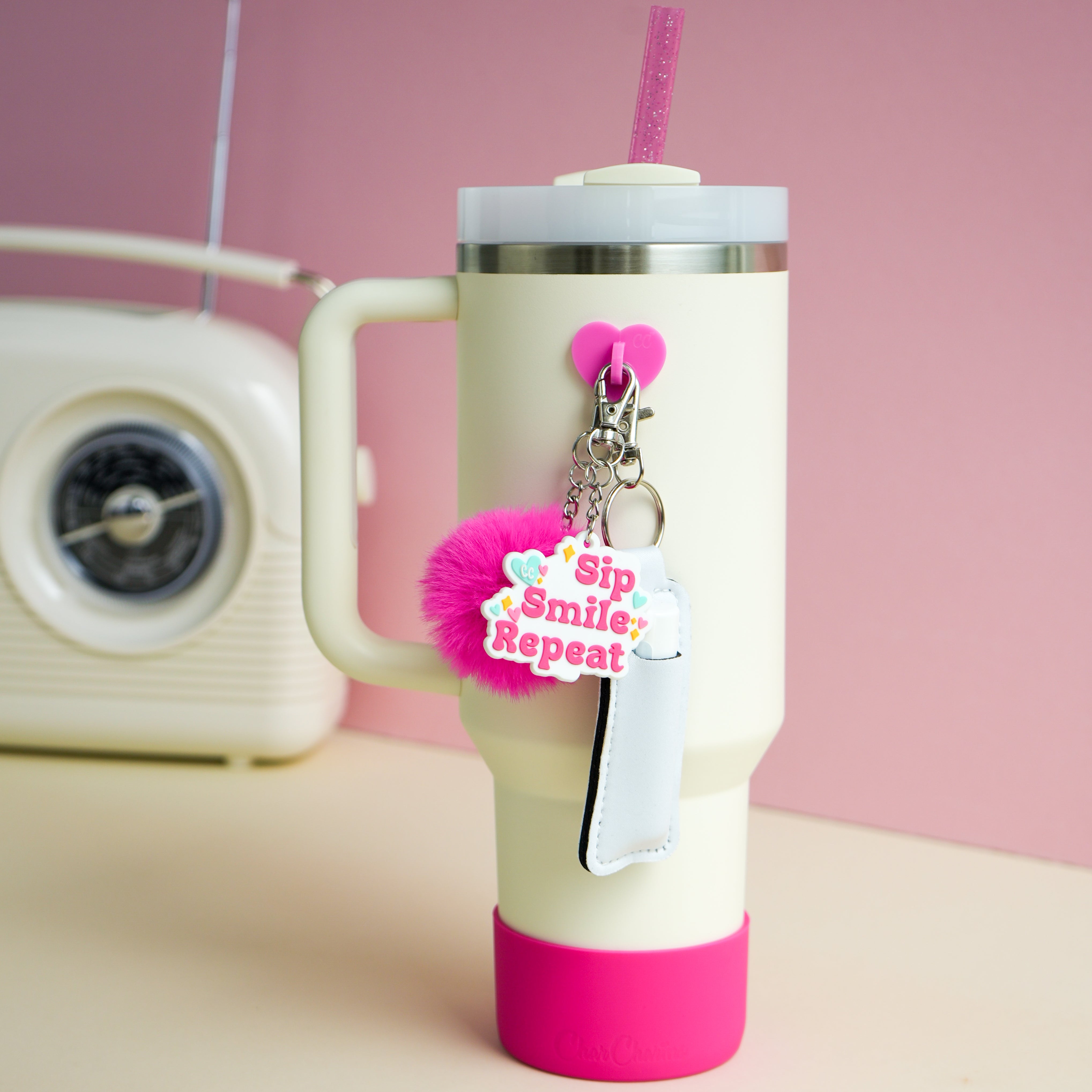 White Lip Gloss Holder