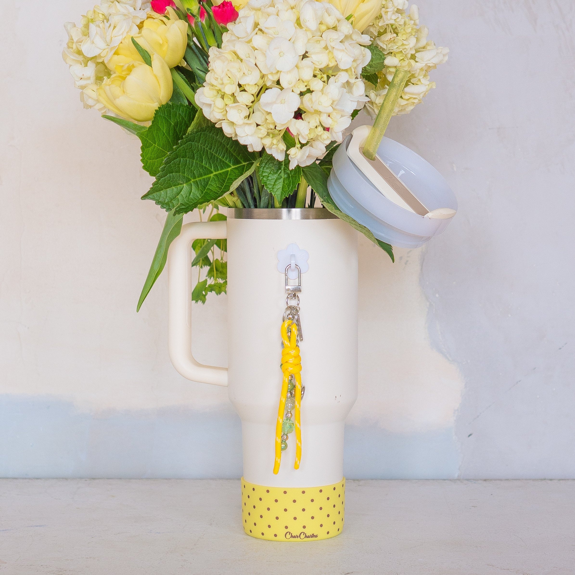 Yellow Polka Dot Bottle Boot