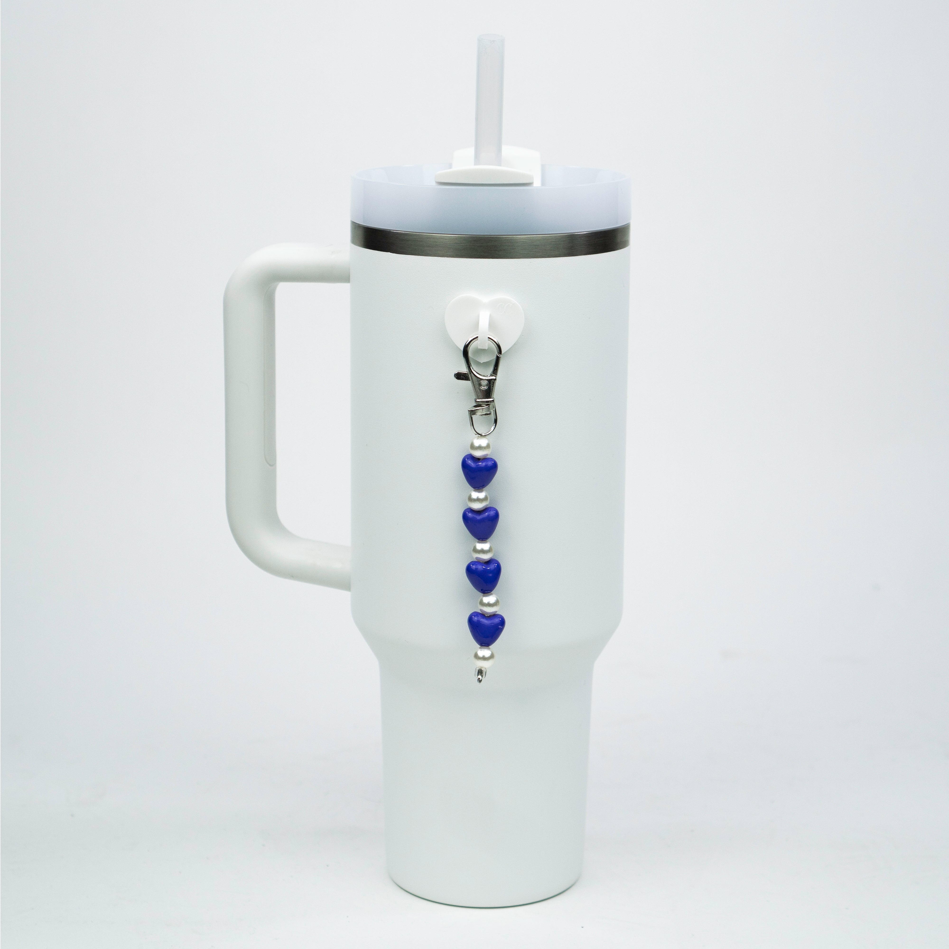 Purple Heart Bead Charm