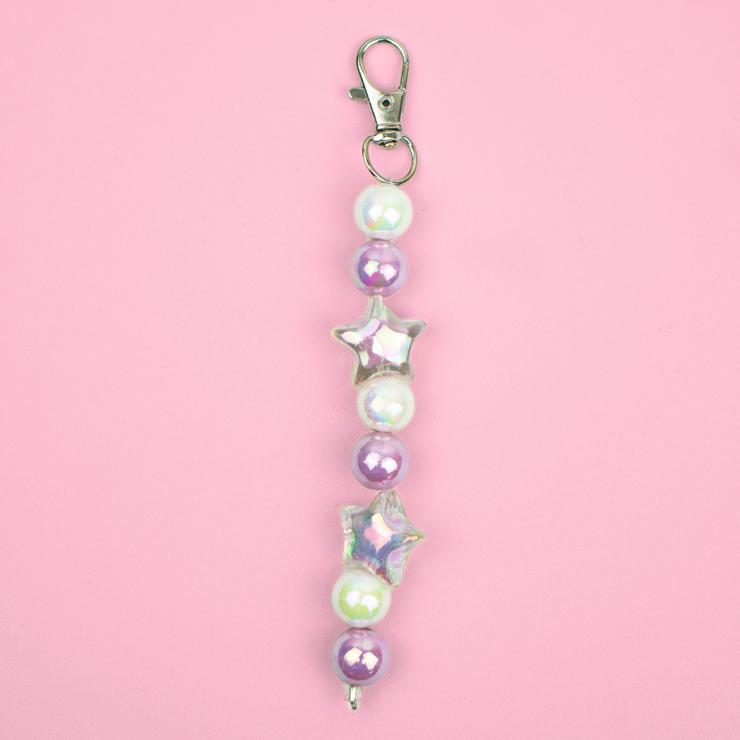 Purple Star Bead Charm