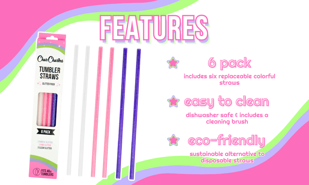 30oz Color Changing Tumbler Straws