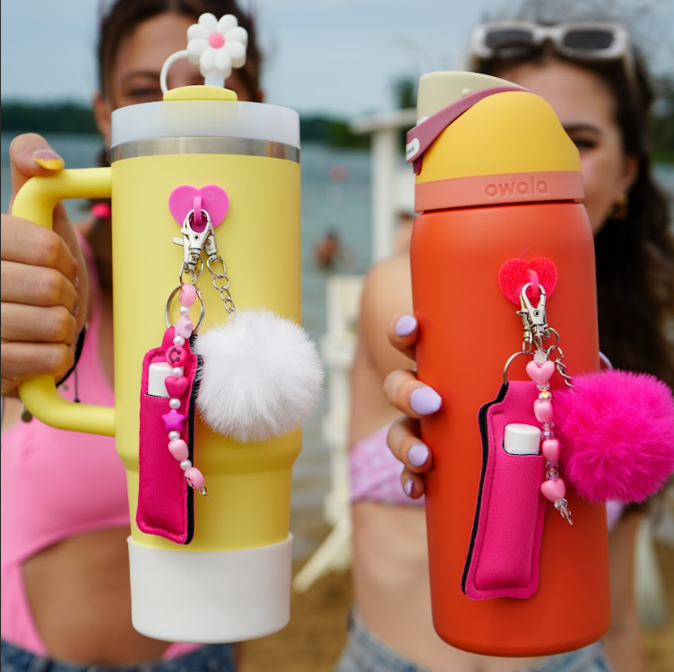Hot Pink Lip Gloss Holder