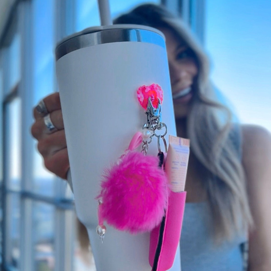 Hot Pink Lip Gloss Holder