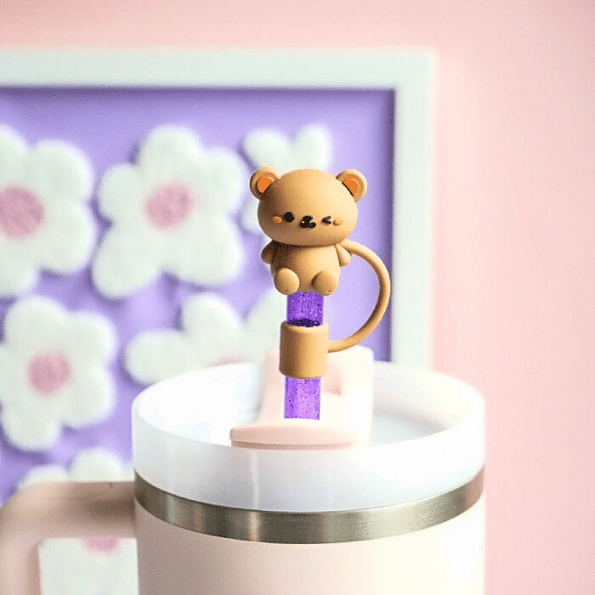 Bear Straw Topper | | CharCharms Accessories