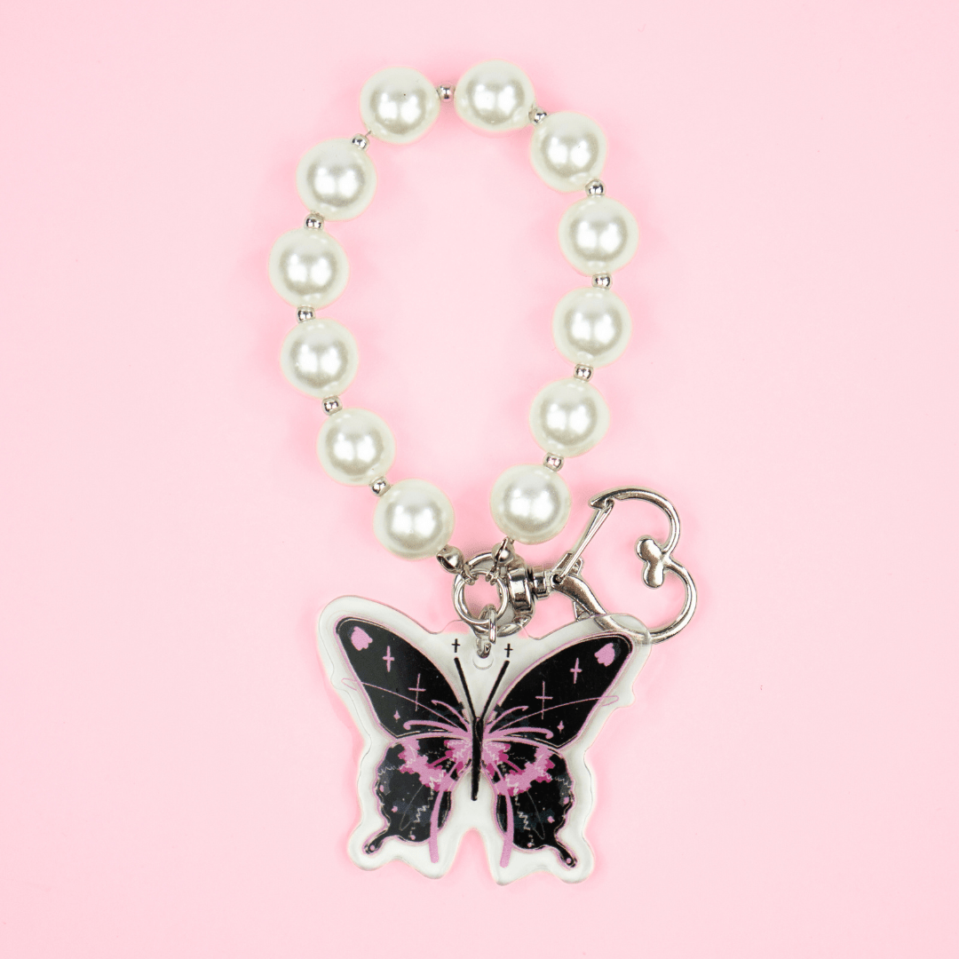 Black Butterfly Bag Charm | | CharCharms Accessories