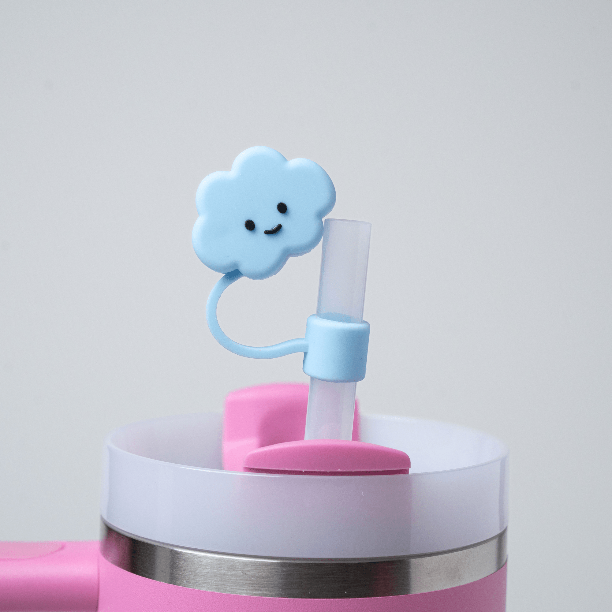 Blue Cloud Straw Topper | | CharCharms Accessories