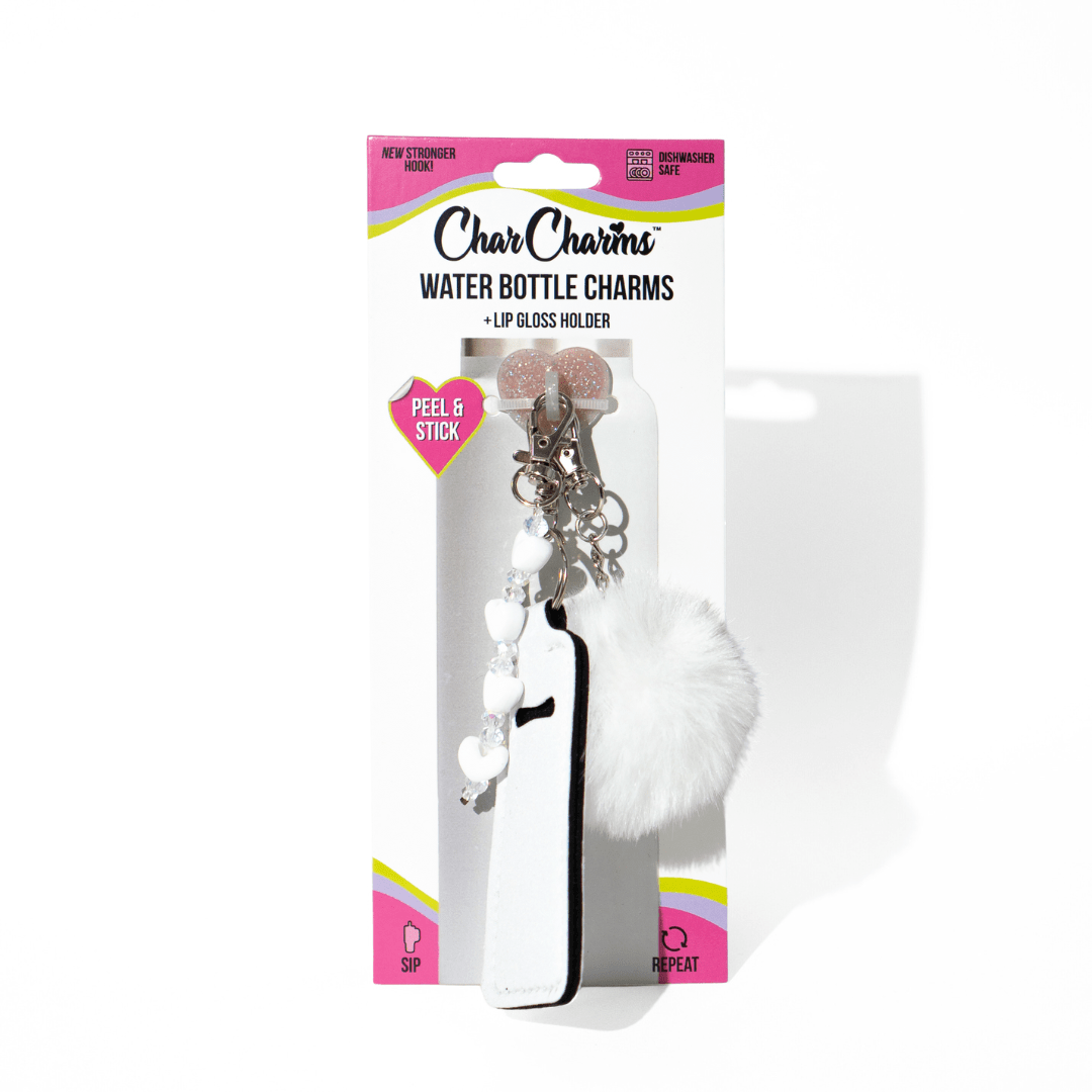 White-on-white charm bundle for tumblers