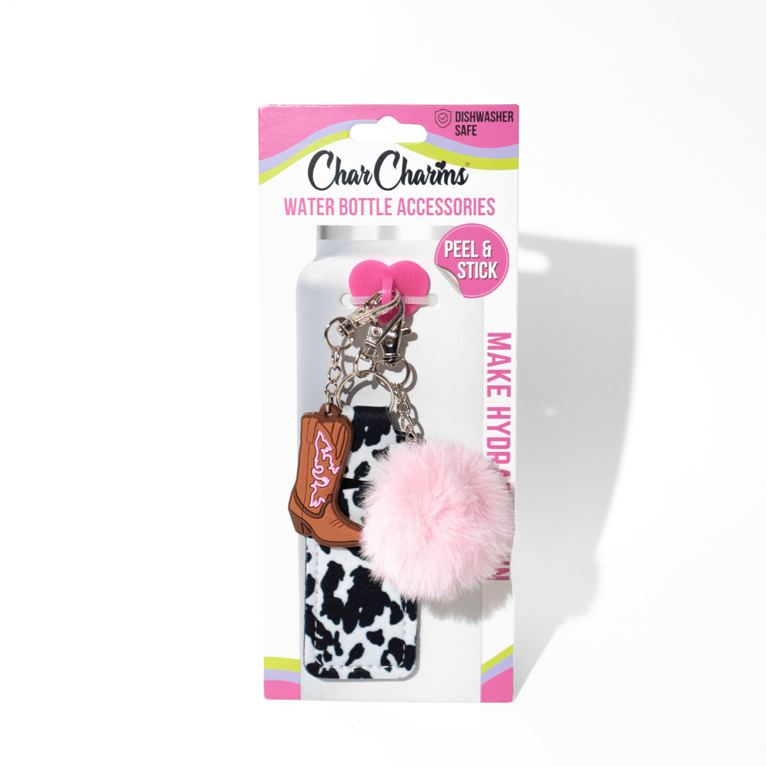 Hot pink heart hook with boot and chapstick combo