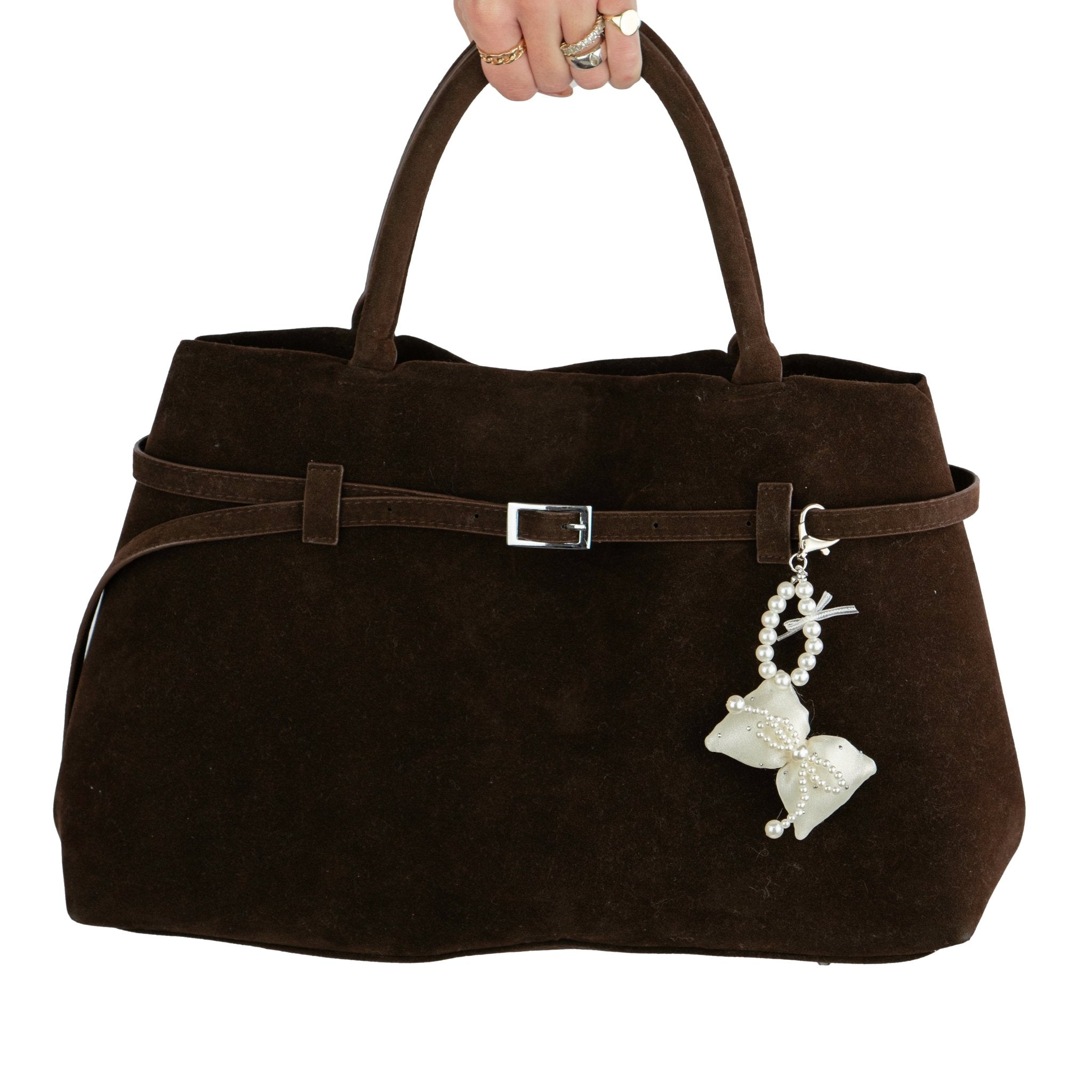 Cream Bow Bag Charm | | CharCharms Accessories