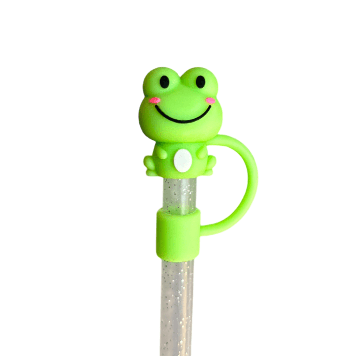 Frog Straw Topper | | CharCharms Accessories