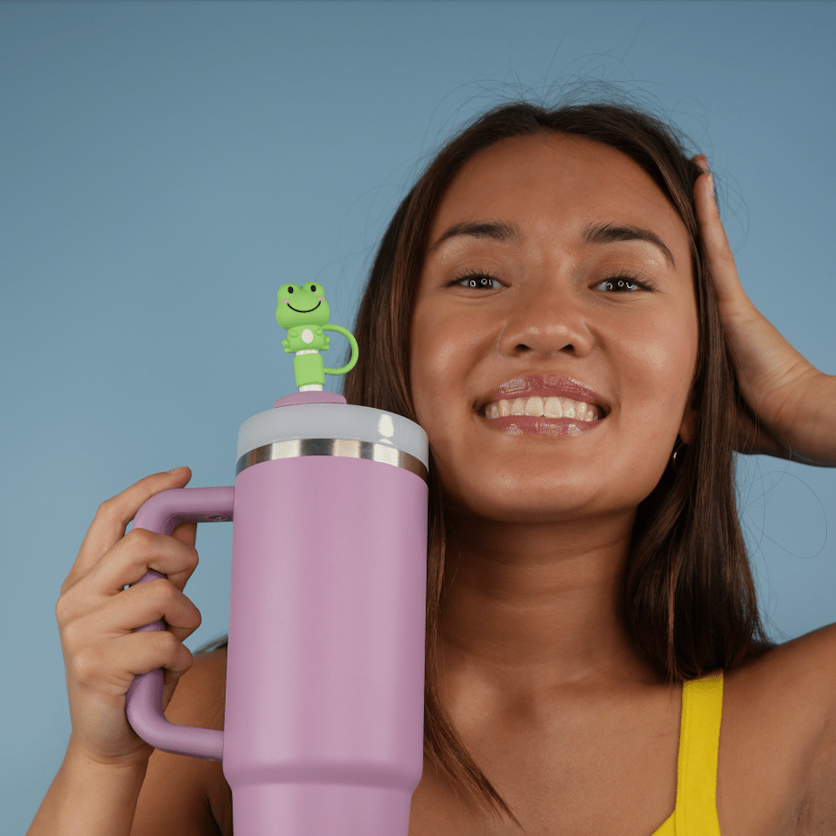 Frog Straw Topper | | CharCharms Accessories