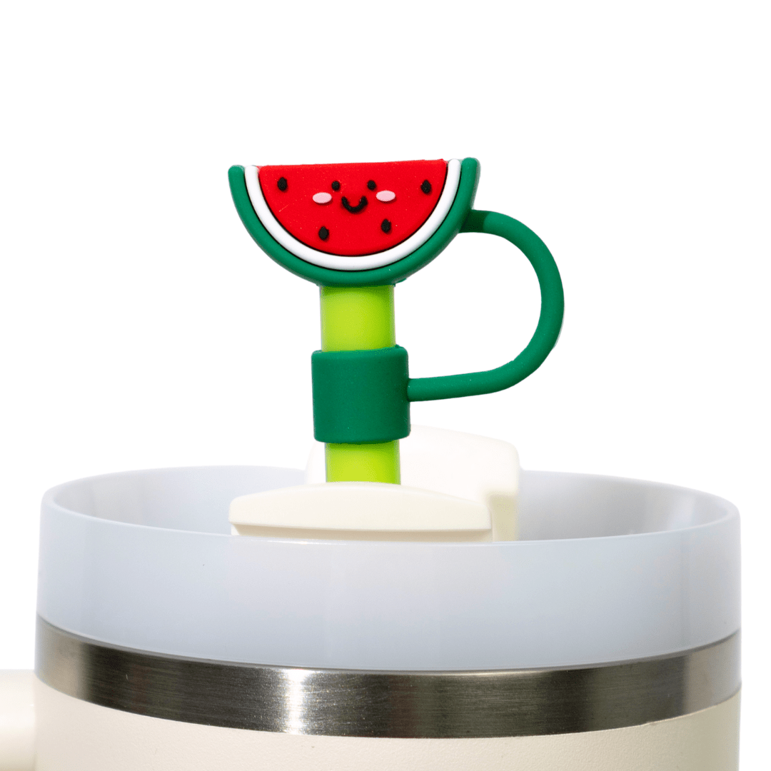 Fruity Fun 4 - Pack Straw Toppers | | CharCharms Accessories